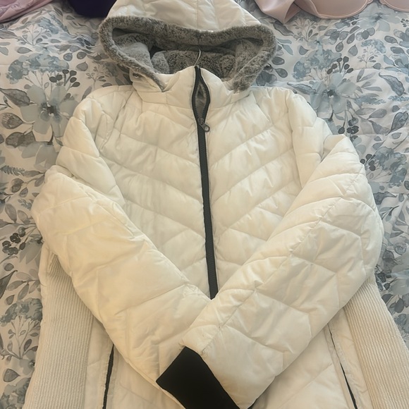 Nautica Womens Faux Fur Trim Hooded Midweight Puffer Jacket - Picture 2 of 8